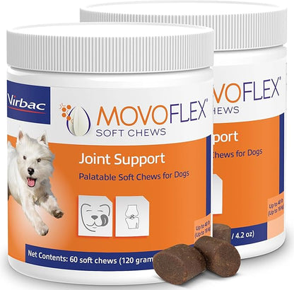 Joint Support Supplement for Dogs - Hip and Joint Support - Dog Joint Supplement - Hip and Joint Supplement Dogs - 120 Soft Chews for Small Dogs (by Virbac)