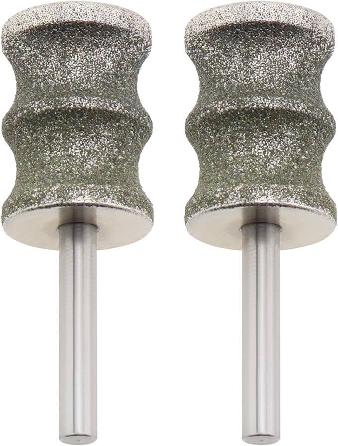 Create idea 2pcs Pet Nail Grinder Bits Replacement Heads, 1/8'' Diamond Rotary Nail Grinder Bits Compatible with Animals Nail Care Grinder Tools Dog Nail Grinder Dog Nail Trimmers