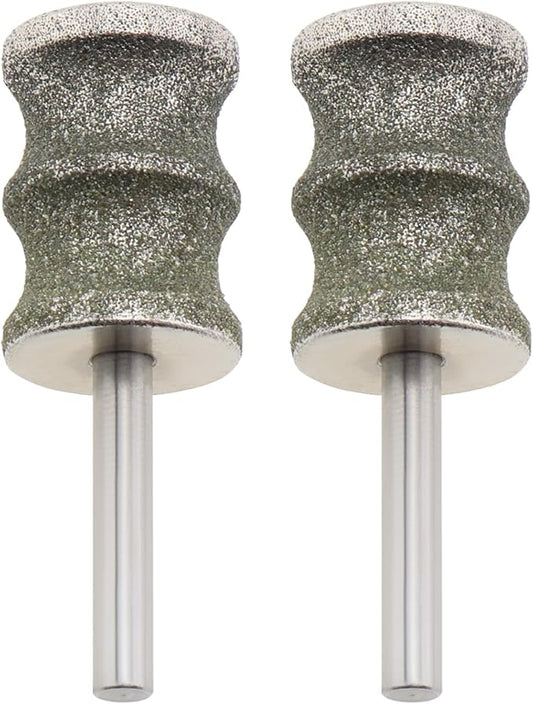 Create idea 2pcs Pet Nail Grinder Bits Replacement Heads, 1/8'' Diamond Rotary Nail Grinder Bits Compatible with Animals Nail Care Grinder Tools Dog Nail Grinder Dog Nail Trimmers