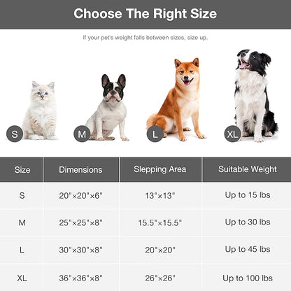 Love's cabin Round Donut Cat and Dog Cushion Bed, 36in Pet Bed for Cats or Small Dogs, Anti-Slip Water-Resistant Bottom, Super Soft Durable Fabric Pet beds, Washable Cat Dog Bed Stripe Camel