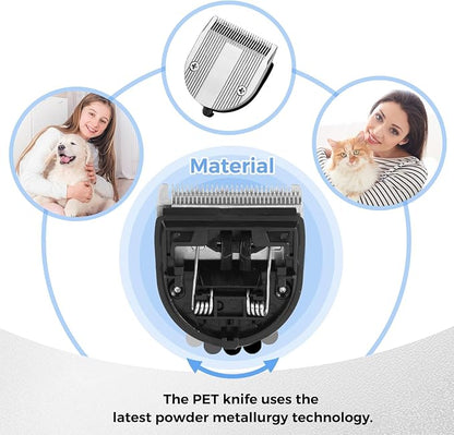 5 in 1 Replacement Blades Compatible with Bravura Clipper Chromado,Creativa, Figura Dog Clippers for Dogs Grooming (5 in 1/2Pack)