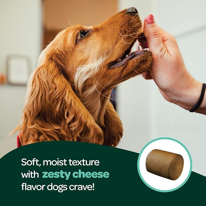 Dog Allergy Chews with Probiotics | Seasonal Allergy Chews for Dogs with Wild Alaskan Salmon Oil & Colostrum | Environmental Dog Allergy Support | NASC Certified & Made in The USA | 60 Chews