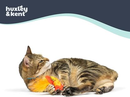 Huxley & Kent Plush Cat Toy - Interactive Catnip Toy for Cats & Kittens - Soft with Crinkle & Catnip - Fun Indoor Play - Sneez-It