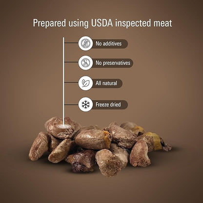 Freeze Dried Dog Treats  Single Ingredient Chicken Heart Dog Treat for Dogs & Cats