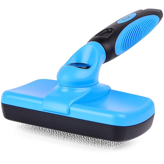 Fida Self Cleaning Slicker Brush with Protective Ball Tips, Dog & Cat Brush for Shedding and Grooming Loose Undercoat, Mats - Small to Large Dogs & Cats, Short to Long Hair