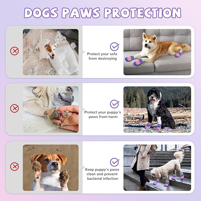 Dog Shoes for Large Medium Dogs, Breathable Dog Shoe for Hot Pavement, Dog Boots & Paw Protectors Non-Slip, Dog Booties for Summer Outdoor Hiking, Walking, Snow, Hardwood Floors Size 7