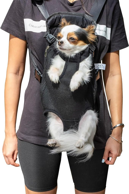 Mr. Pen- Pet Adjustable Dog Carrier Backpacks, Hiking Travel Backpack, Puppy Backpack, Dog Front Carrier