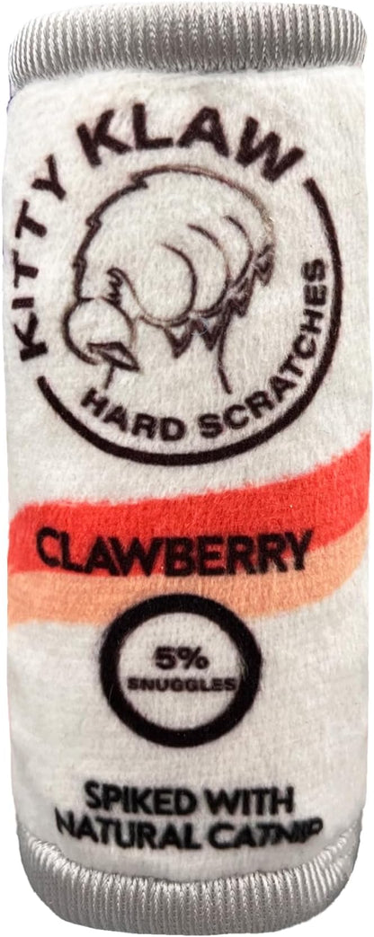 Huxley & Kent Plush Cat Toy - Interactive Catnip Toy for Cats & Kittens - Soft Kitty Toy with Crinkle & Catnip - Fun Indoor Play Toy - Kitty Klaw Clawberry