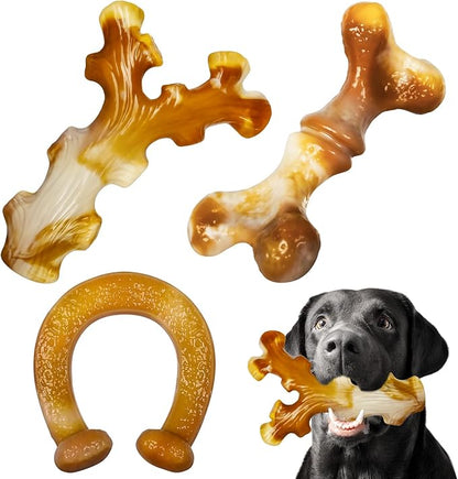 Dog Toys for Aggressive Chewers 3 Pack, Dog Chew Toys for Large Dogs, Indestructible Dog Toy for Aggressive Chewers, Chew Toys for Aggressive Chewers