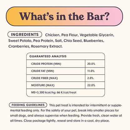 Bundle x Joy Dog Treats Jerky Snack Bars, Variety 3-16 oz Bags, Puppy & Dog Training Treats, Natural Superfood Grain Free Treat, Real Salmon, Chicken, Beef, Superfoods, Corn & Soy Free