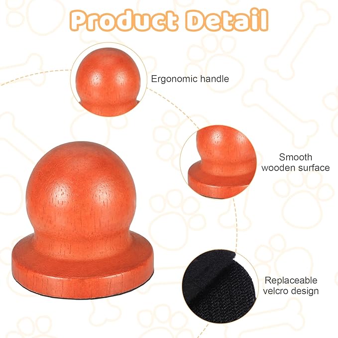 Dog Nail File Board with 3pcs Replaceable Sandpaper, Wooden Dog Nail Scratch Board Pad, Puppy Stress-Free Training Claw Care Emery Pad Treat Box Trimmers Accessories(Orange)