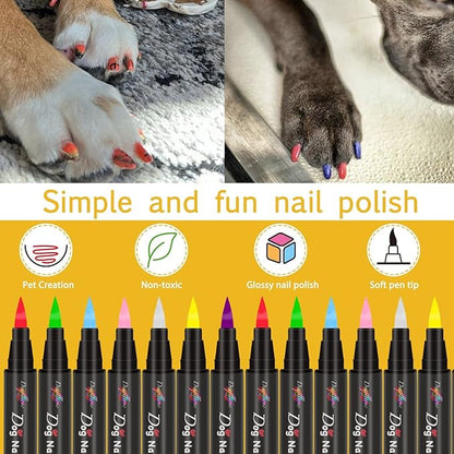 Dog Nail Polish Pen - Pink Dog Nail Polish Pen Quick Dry, Non-Toxic
