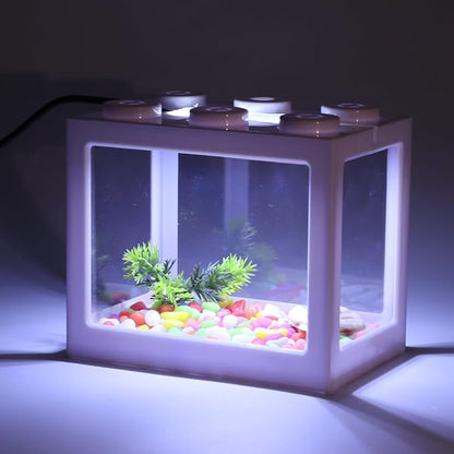 Mini Aquarium Lamp, USB Aquarium Light, LED Desktop Fish Tank Light, Small Decoration Aquarium Light, Aquarium Accessories, White Light