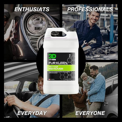 3D Fur Kleen - Pet Hair Remover & Cleaner - Loosens Embedded Pet Fur for Easy Removal - Safe for Carpets, Upholstery & Auto Interiors