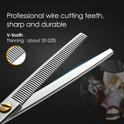 Dog Grooming Scissors: 7.0" Pet Shears Made Of Japanese VG10 Advanced Stainless Steel Professional Grooming Scissors for Dogs Cats and Other Pets