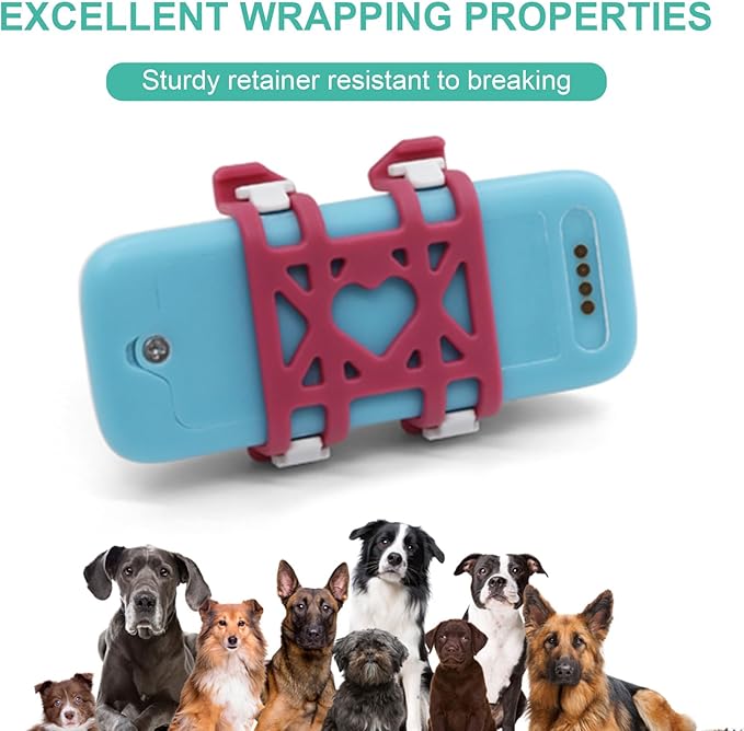 4Pcs Dog GPS Trackers Rubber Clip Compatible with Tractive GPS, Soft Pet Location Trackers Clips, Replacement Rubber Attachment Clips for Pet