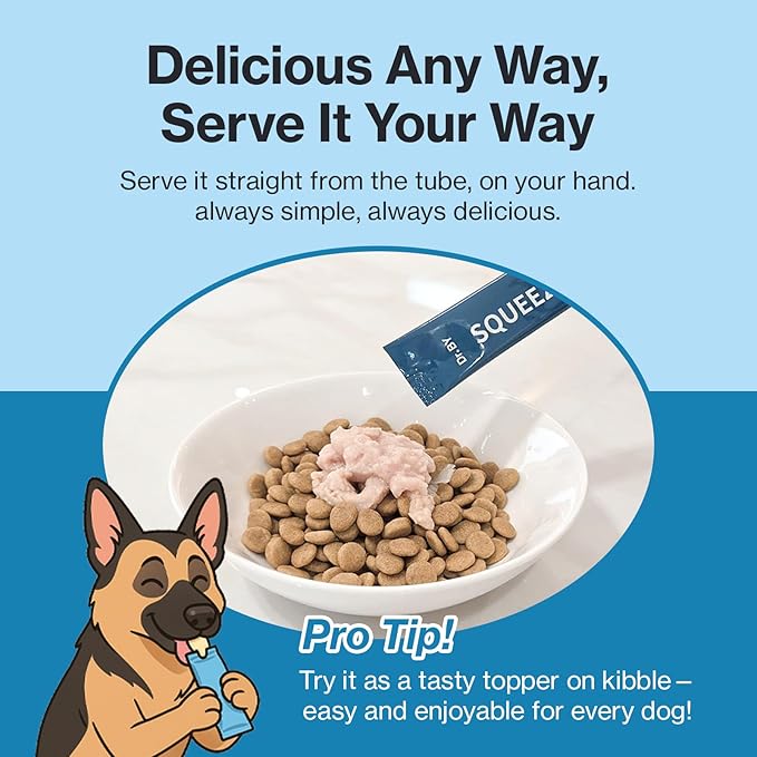 Doctor By Squeeze Probiotics for Dogs Gut Health Immunity Skin&Alllergy Care Diarrhea Relief Digestive Stomach Support with L. crispatus KT-11 Lickable Paste Formula Individually Packaged, Chicken