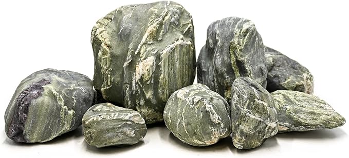 Aquarium River Rock Decorative Stones Fish Tank Rocks Aquarium Landscapes 20LB Decoration Stone for Aquariums Aquascaping Terrariums,Paludariums,and Gardens(4-9inch/4PCS)