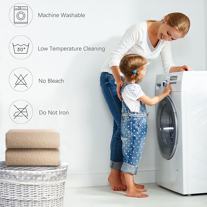 Waterproof Dog Blanket, Washable Anti-Slip Pet Couch Covers for Sofa,Pet Hair Resistant Blankets Bed Chair Furniture Couch Protector for Dogs-82x82,Beige