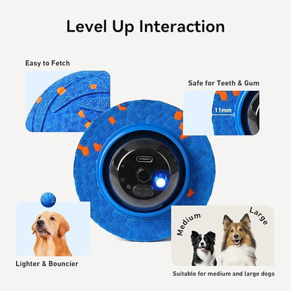 【New Material】Cheerble Smart Interactive Dog Toy, Wicked Ball AIR, Automatic Moving, Bouncing, and Rotating Ball, E-TPU Material, IPX7 Waterproof Rating, Active Rolling Ball for Medium and Large Dogs