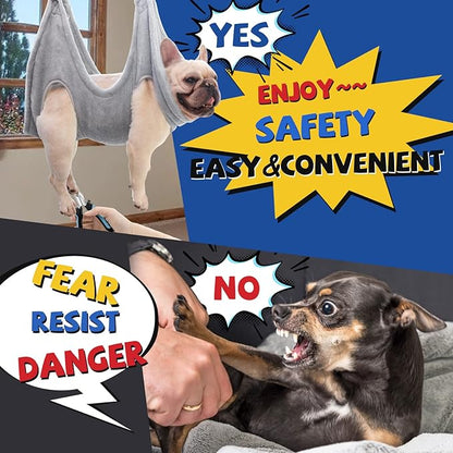 Dog Grooming Hammock,Dog Grooming Supplies,Dog Hammock,Dog Grooming Harness,Pet Grooming Hammock,Grooming Table,Dog Nail Clipper,Dogs Cats Grooming,Claw Care (XS)