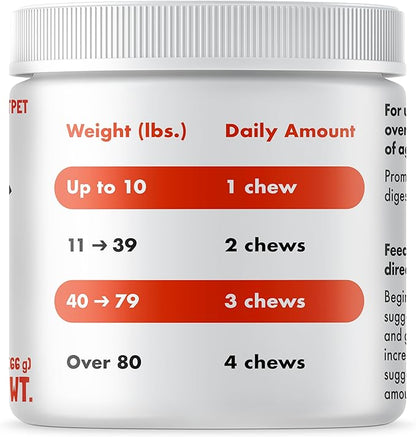 Allergy Relief Chews for Dogs & Immune & Digestive Supplement with Wild Salmon Oil Kelp Colostrum Turmeric Probiotics & Bee Pollen for Seasonal Allergies Anti Itch, Skin Hot Spots 30 Soft Treats