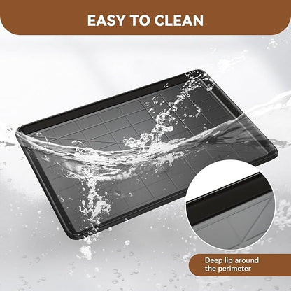 35.4" Dog Crate Tray Replacement fit for Metal Dog Cage Plastic Bottom Pans Cat Rabbit Ferret Critter