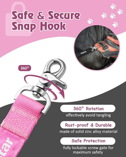 Vastar 2 Packs Adjustable Pet Dog Cat Car Seat Belt Safety Leash Vehicle Seatbelt