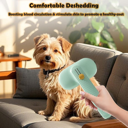 Dog Brush for Shedding & Grooming, Self Cleaning Slicker Brushes with Bath Brush for Shot Long Haired Dogs Cats, Cat Deshedding Brushes Puppy Pet Grooming Undercoat Comb for Sensitive Skin