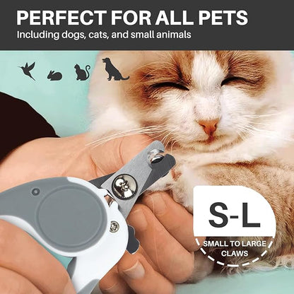 Pet Nail Clippers, Dog Nail Trimmers with Safety Guard to Avoid Excessive Cutting Nails, Dog Grooming Clippers has a Variety of Colors Suitable for Dogs, Cats and Other Petsï¼_reyï¼