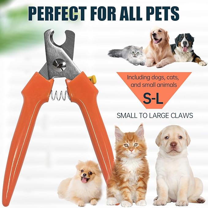 Dog Nail Clippers 767C  Heavy Duty Nail Trimmers for Large & Small Breeds, Easy-to-Use Pet Clippers for Thick Nails, Dog Toenail Clippers for Large Dogs