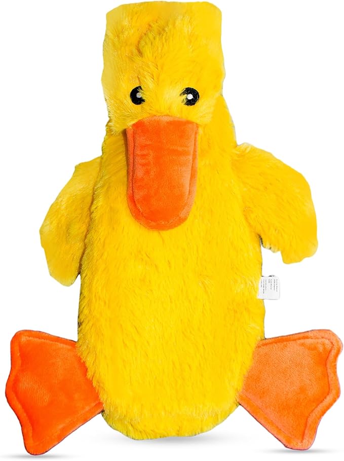FGA MARKETPLACE Duck Flat NO Stuffing NO Squeak Plush Dog Toy, Funny Style Will Entertain Your Dog for Hours, Recommended for Small and Medium Dog 21 INCH Long