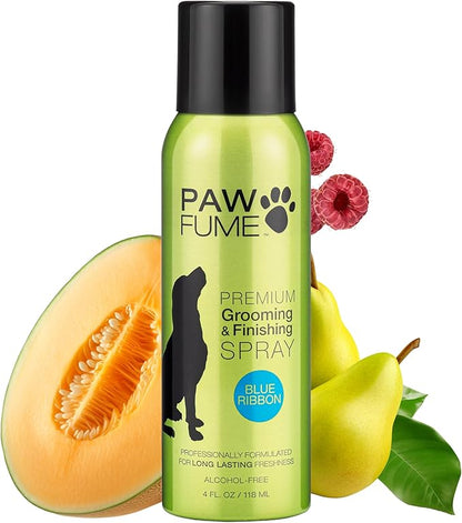 PAWFUME Dog Perfume Spray for Grooming, Blue Ribbon, 1-Pack  Keep Your Pup Fresh All Day  Probiotic, Alcohol-Free, Detangling & Moisturizing  Salon-Quality Dog Spray Deodorizer Perfume