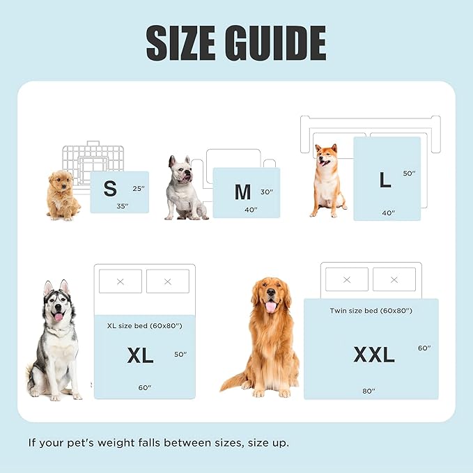 Premium Cooling Blanket for Dogs Pet Cooling Pads Washable Pet Cool Mat for Cats Hot Weather Puppy Lightweight Throw Calming Pad(28x40 inches)