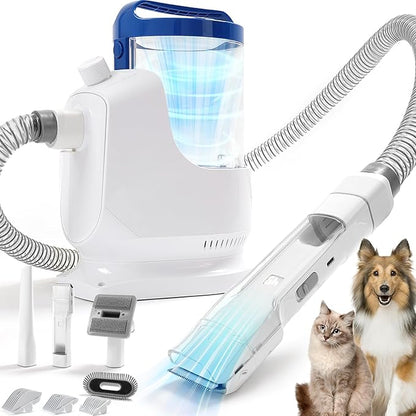 Dog Grooming Kit with Vacuum Clippers: Dog Vacuum for Shedding Grooming with Pet Hair Trimmer - 3L Pet Grooming Vacuum for Dogs Low Noise