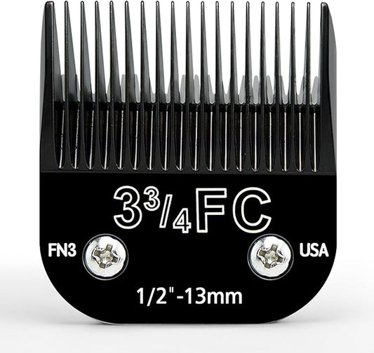 3 3/4FC- Clipper Blade, Detachable Dog Grooming Replacement Blades Compatible with Andis,Compatible with Oster A5, fit for Wahl KM Series Pet Clippers, Made of Ceramic & Stainless Steel