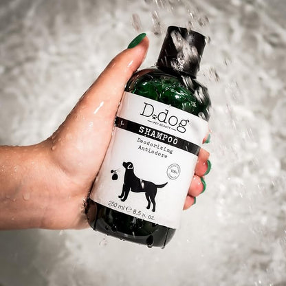 D-Dog Pet Shampoo Deodorizing - Eliminates Bad Odor - Deodorant Shampoo - Hypoallergenic and Alcohol Free - Deeply Cleanses Hair of Impurities - Protects Skin and Coat - 8.5 Oz
