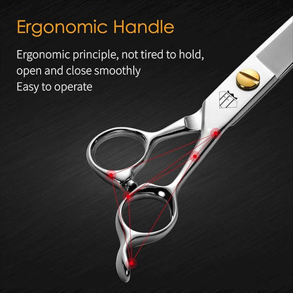 Dog Grooming Scissors: 8.0" Pet Shears Made Of Japanese VG10 Advanced Stainless Steel Professional Grooming Scissors for Dogs Cats and Other Pets