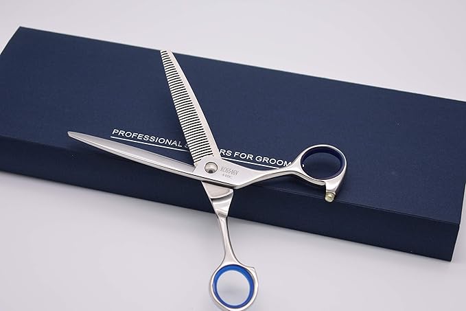 Dog Grooming Professional Scissors 6.5 Inch 46-Tooth Thinning Shear/Blender For Pet/Dog/Cat Grooming Great Gifts for Professional Groomer (6.5" Thinner)