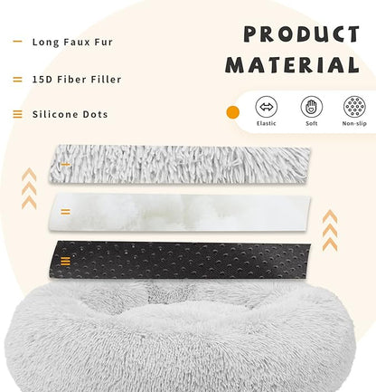 Calming Bed for Dogs 30 Inches Dog Beds for Medium Dogs Washable Anti-Anxiety Dog Beds for Medium Dogs