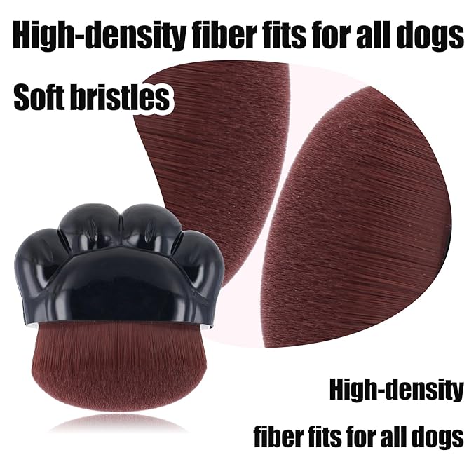 2pcs Dog Paw Balm Brush, Dog Paw Pad Balm Brush with Silicone Cleaning Pad Dog Cares Products Dog Nose Balm Applicator Paw Cleaning Brush for Dogs Cats (Black)