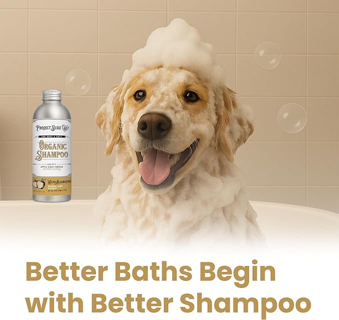 Hypoallergenic | Oatmeal & Honey Liquid Dog Shampoo| Extra Gentle for Even Puppies| Unscented