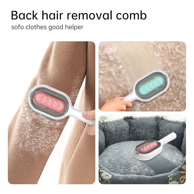 Cat Brush with Water Tank Pet Hair Removal Comb Slicker Brushes for Dogs Cats Grooming Tool Removes Loose Undercoat Mats Tangled Hair Brush for Pet Massage (LongHaired Pink)