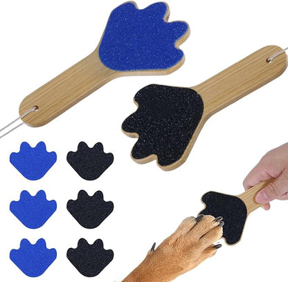 Dog Scratch Board Dog Scratching Pad Multi-Functional Trimming Tool Alternative to Dog Nail Clippers and Dog Nail Grinders Easy Nail Care Handheld