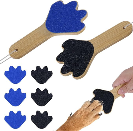 Dog Scratch Board Dog Scratching Pad Multi-Functional Trimming Tool Alternative to Dog Nail Clippers and Dog Nail Grinders Easy Nail Care Handheld