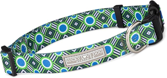 Lucky Love Dog Collar, Stripes Pattern Dog Collar for Tiny Dogs, Comfortable & Soft Dog Collars, Leo, XS