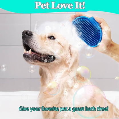 3-in-1 Dog Shampoo Brush - Scrubber & Shower Brush for Dogs
