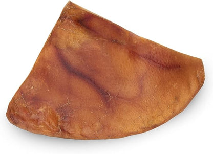100% Natural Half Pig Ear Dog Treat, 40 pack, Our Healthy Dog Pig Ears Halves Are Easy To Digest, Chemical & Hormone Free Thick Cut Pig Ears For Dogs Aggressive Chewers, Great For Small Or Large Dogs