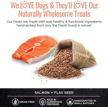 Smart Cookie Salmon Jerky Dog Treats - DHA & Omega Strips for Dogs & Puppies with Allergies, Sensitive Stomachs with Wild Caught Alaskan Salmon- Dehydrated, Grain Free, Made in USA - 3oz Bag Pack of 1