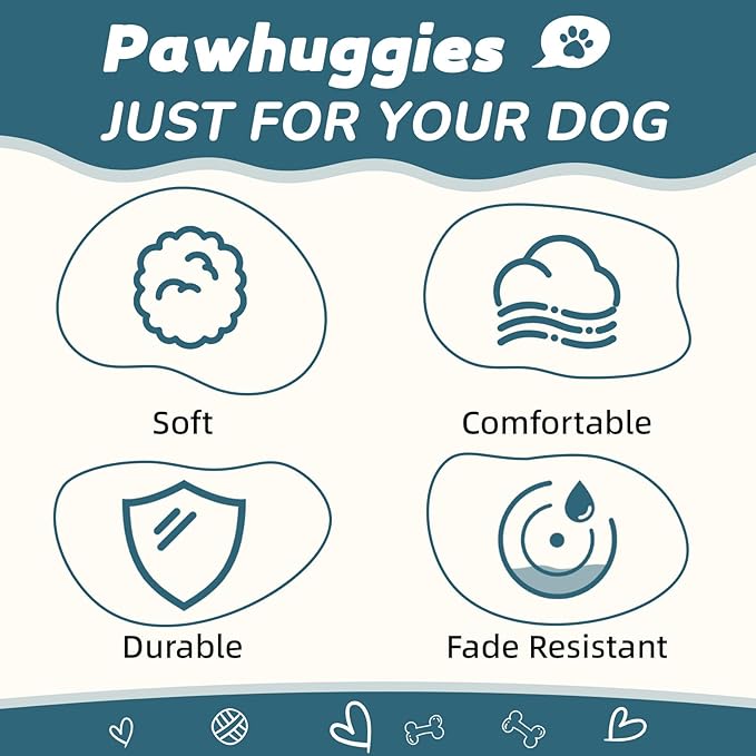 Dog Harness and Leash Set for Medium Dogs Soft Natural Bamboo Fabric, No Pull Dog Harness, Step-in Adjustable Dog Leash, Dog Harness and Leash Set for Medium Dogs-Teal Blue